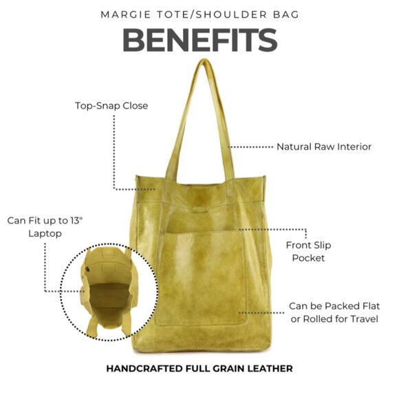 Latico Margie Leather Minimalist Slouchy Tote Book Shoulder Bag in Burgundy - Picture 2 of 14